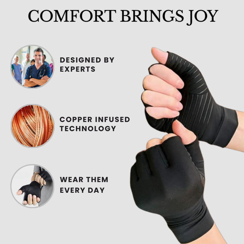 Copper Therapy Gloves for Hand Pain